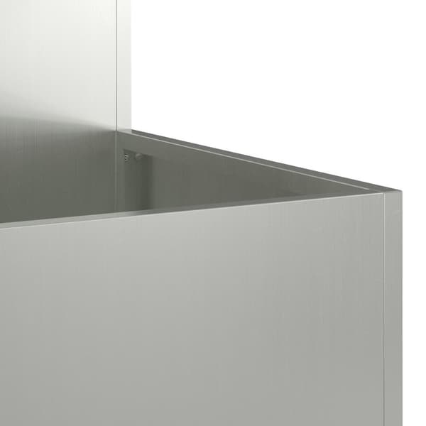 vidaXL Puutarhakasvatuslaatikko 80x80x48 cm Galvanoitua Terästä