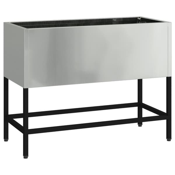 vidaXL Høy Bedplanter 60x26x45 cm Galvanisert Stål