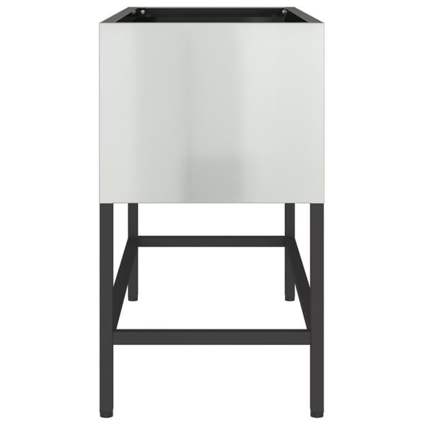 vidaXL Høy Bedplanter 60x26x45 cm Galvanisert Stål