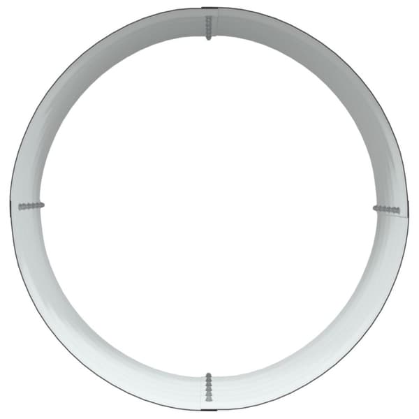 vidaXL Havehævet Bed Brun Galvaniseret Stål 80 x 80 x 44 cm Holdbar