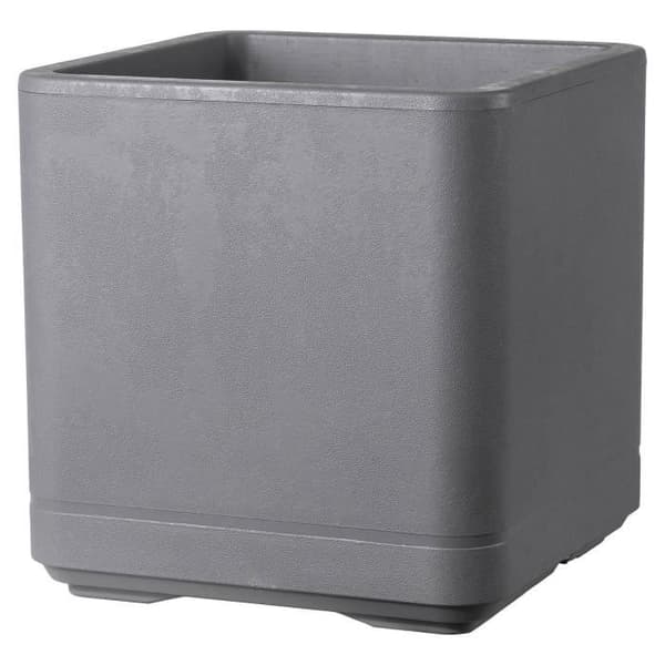 Kubblomkruka - DEROMA - Cosmo - Ashgrey - Självbevattnande - Hjul - 38 cm