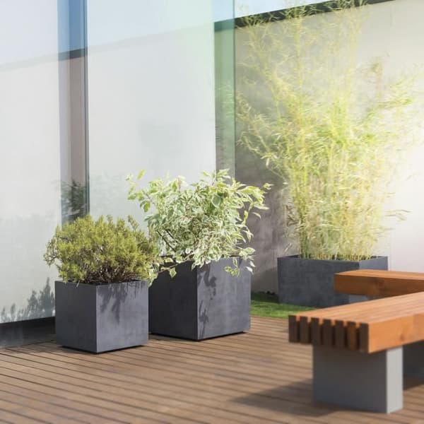 Muret Planter - DEROMA - Millennium R - Antracit - Med vattenreserv - 79 cm
