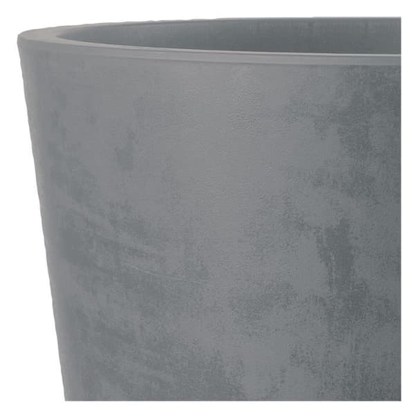 Blomkruka - DEROMA - Millennium R - Ashgrey - Självvattnande - Hjul - 59 cm