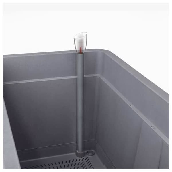 Muret Planter - DEROMA - Cosmo - Ashgrey - Med vattenreserv - Hjul - 78 cm