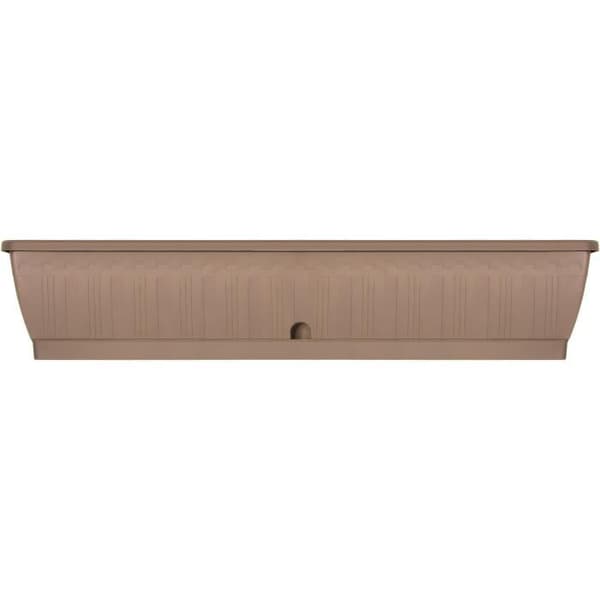 Planteringskärl - GARDEN ID Terraflor - Taupe 100 cm - Hållbarhet - Vattenreserv - Återvunnet & 100 % återvinningsbart - Volym för växter.