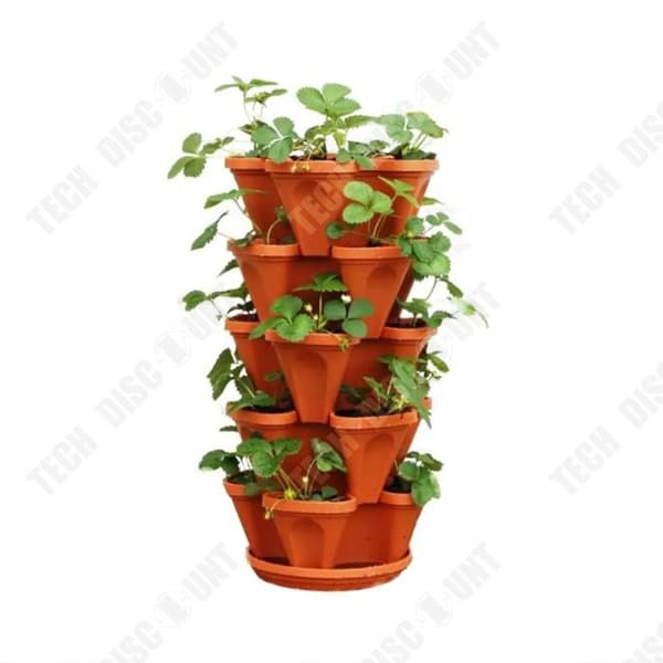 Blomkrukor plastkrukor planteringslådor jordgubbskrukor planteringskrukor balkongkrukor kreativa blomkrukor