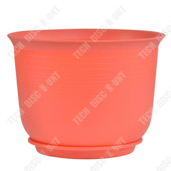TD® 17.5x12X10.5 cm rund stor skål med frostat plastblomkruka i resin, kreativ saftkruka