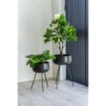 Miniatyrbild 4 av 5: Planter, Ardola Blomkrukor Set om 2, 28x46 cm / 34x56 cm, Svart