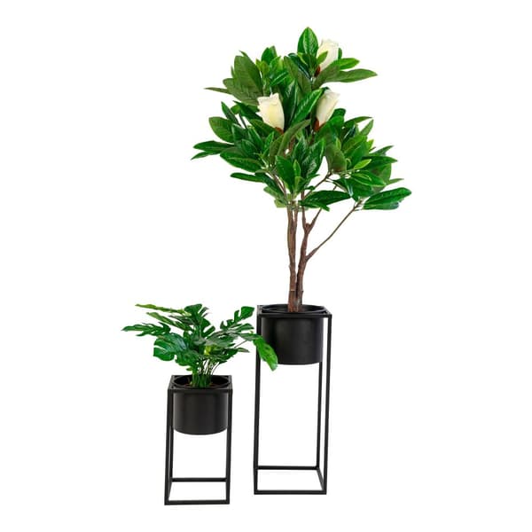 Planter, Marla Blomkrukor Set om 2, 19,5x50,5 cm, Svart