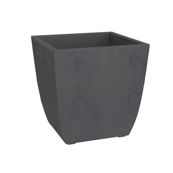 Blomlåda - DIVA BASALT - Antracitgrå - Fyrkantig - 42 L - 43,5 x 43,5 x H.44,2 cm - EDA - Avtagbar innerlåda