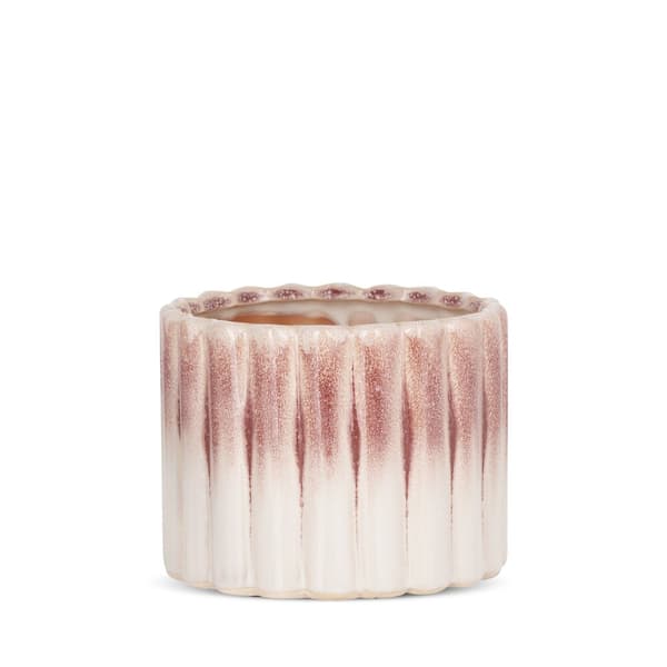 Dekorativ urtepotte EVITA 14x14x11 Eurofirany creme