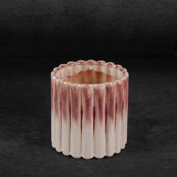 Dekorativ urtepotte EVITA 15x15x15 Eurofirany creme