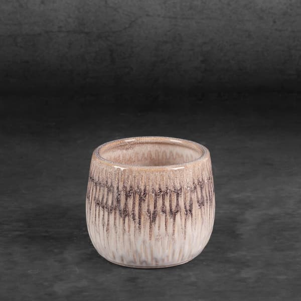 Dekorativ urtepotte ROSINA 12x12x10 Eurofirany creme