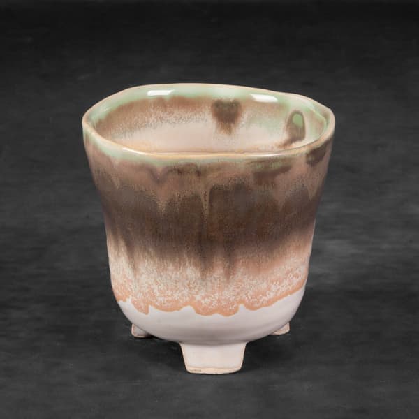Dekorativ urtepotte KATIA 15x15x15 Eurofirany creme