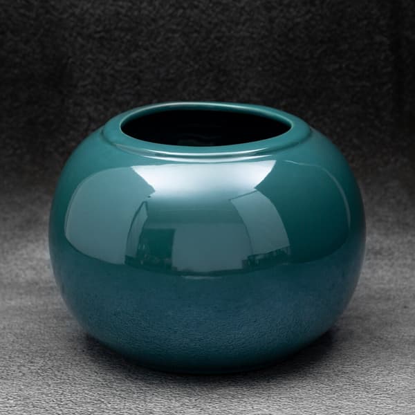 Dekorativ urtepotte SIMONA2 22x22x16 Eurofirany turkis