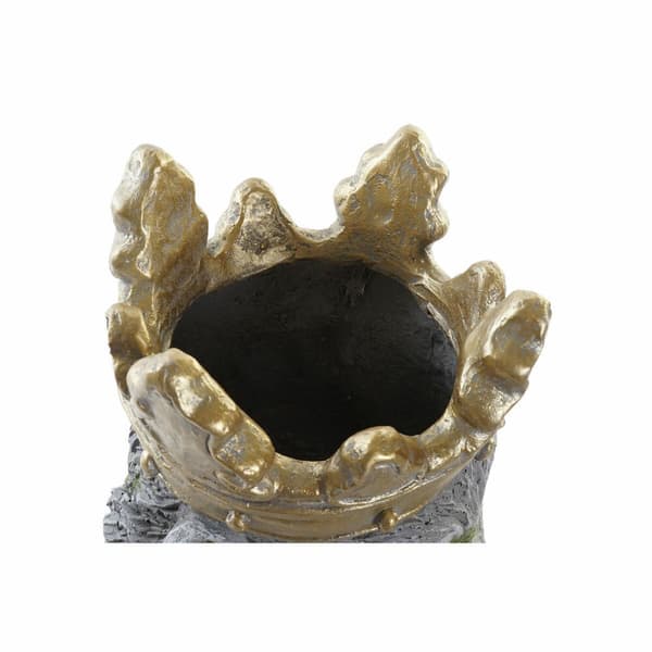 Kruka DKD Home Decor Grå Gyllene Gorilla Magnesium (29 x 26 x 34,9 cm)