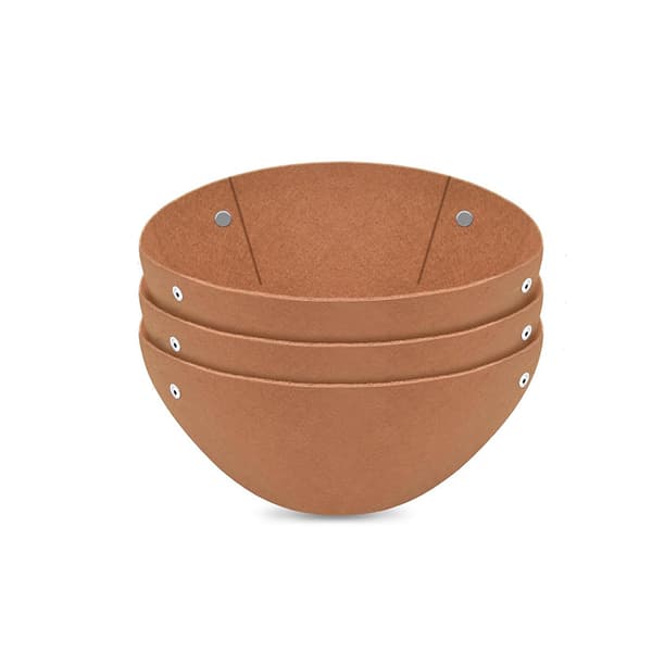 INF Rund Brun Filt Liner för Hängande Korgar (3 st)  14 inch