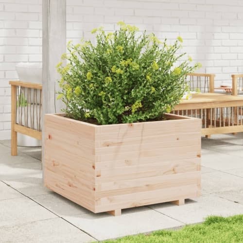 Odlingslåda 70x70x49,5 cm massivt furuträ