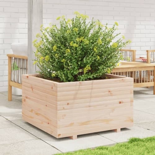 Odlingslåda 80x80x49,5 cm massivt furuträ