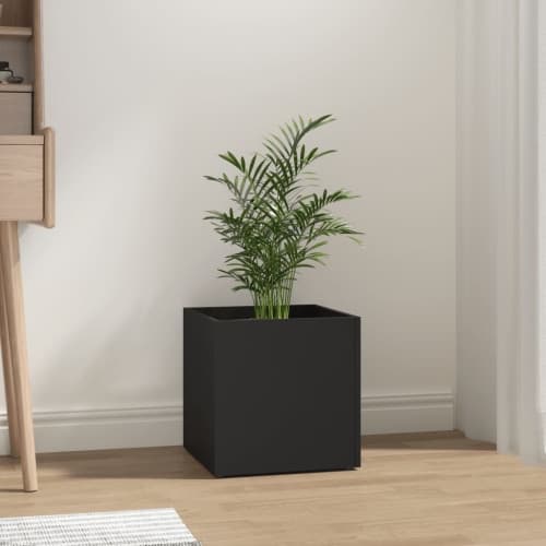 Odlingslåda svart 40x40x40 cm konstruerat trä