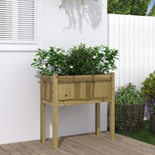 Odlingslåda med ben 70x31x70 cm impregnerat furu