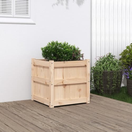 Odlingslåda 50x50x50 cm massivt furuträ