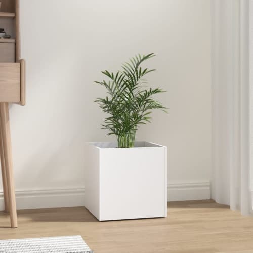 Odlingslåda vit 40x40x40 cm konstruerat trä