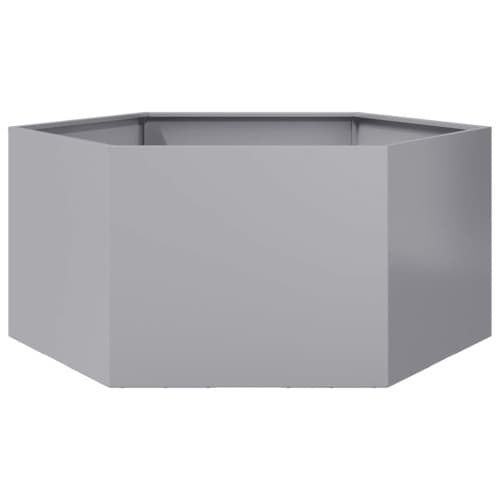Odlingslåda sexkantig 104x90x45 cm galvaniserat stål