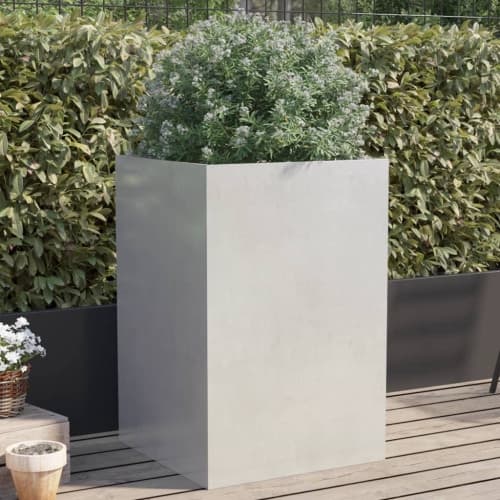 Odlingslåda silver 52x48x75 cm rostfritt stål