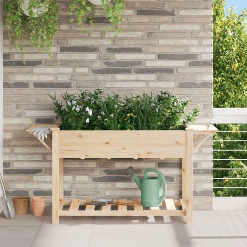 Trädgårdsplanter med hyllor 155x59x76 cm Massivt trä furu