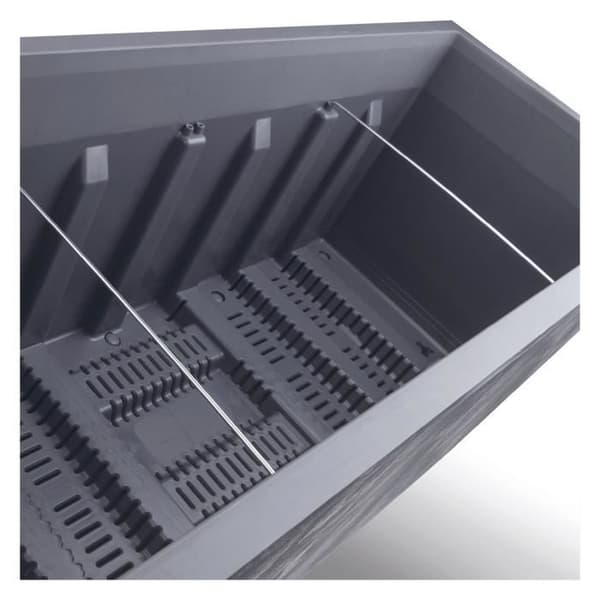Jardinière Muret - DEROMA - Millennium R - Askgrå - Med vattenreserv - Rullande hjul - 99 cm
