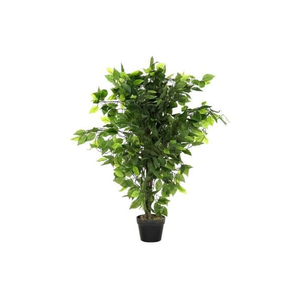 dekorativ växt 50 x 50 x 90 cm grön polyetenmetall 30 x 40 cm urban ficus - Färg:GRÖN