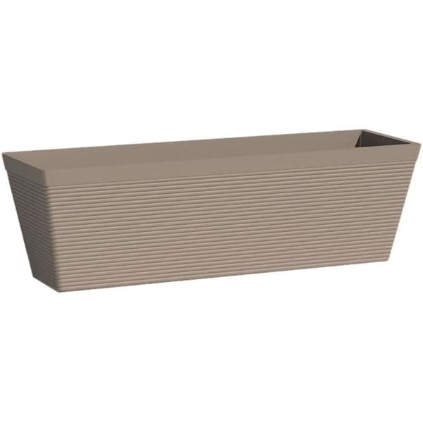 Planteringskärl - GARDEN ID - Green Care Impact Taupe - 50 x 16 x 16 cm - 10 års garanti - 100 % återvunnen - UV/gelbeständig