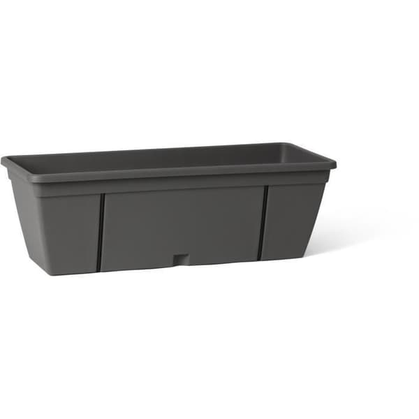 Planteringssats med metallkrok, vattenreserv och avloppsdistans - GARDEN ID Smart - Antracit 50 cm
