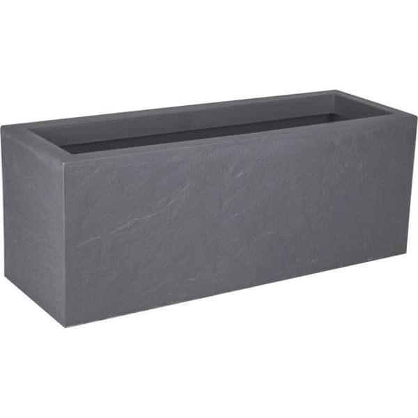 Volcania'Up 57 L planteringskar - EDA - Imitation Stone Decor - Pebble Grey - 79,5 x 29,5 x 29,5 cm