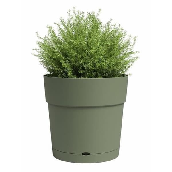 Kruka - ARTEVASI - CAPRI - Stor - Vattenreserv - Askgrön - L39,1 x D39,1 x H37 cm