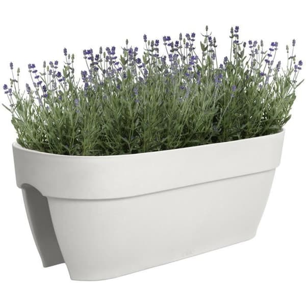 Blomkruka - ELHO - Vibia Campana Flower Bridge 60 - Vit - L 26 x B 59 x H 22 cm - Balkong/Ute - 100% återvunnen