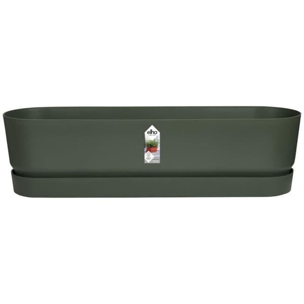 GREENVILLE Oval planteringskar - Plast - Ø50 - Svart