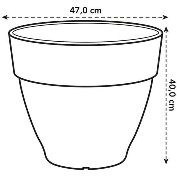 VIBIA Rund Blomkruka - Plasttank - Ø47 - Grön