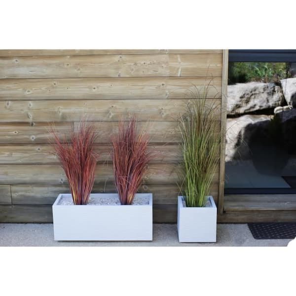 EDA PLASTIQUE Graphit Up-kruka - 57 L - Mått 79,5 x 29,5 x 29,5 cm - Kalkad vit