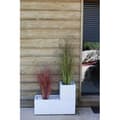 Miniatyrbild 2 av 4: EDA PLASTIQUE Graphit Up-kruka - 57 L - Mått 79,5 x 29,5 x 29,5 cm - Kalkad vit