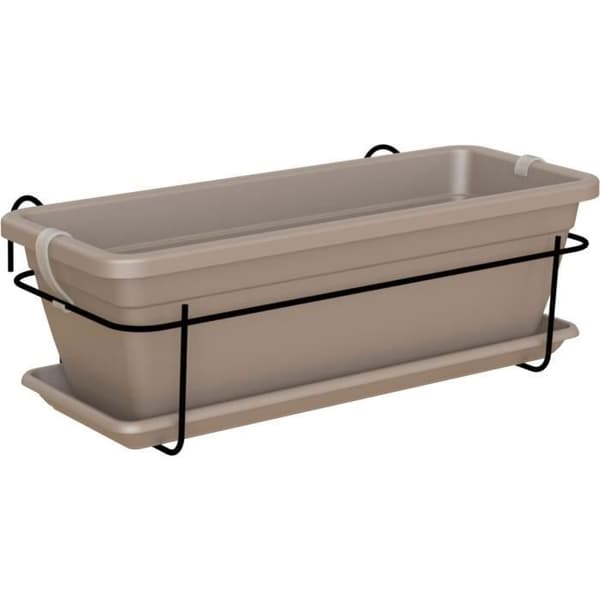 ARTEVASI - Balkongsats Venezia planter 50cm taupe 50 x 19,5 x h16,3 cm - 1,16l