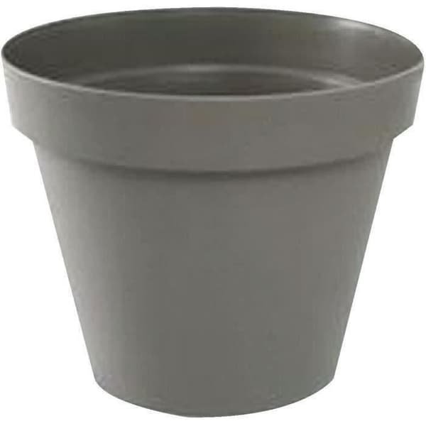 Toscana rund blomkruka - EDA PLAST - Ø 30 x H 26 cm - 10 L - Taupe