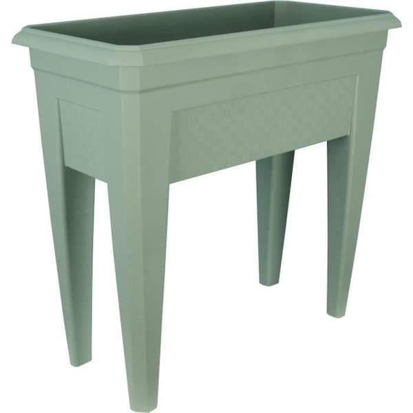 Blomlåda/kultur/potatislåda IZIGARDEN 60 cm - 50% återvunnen - Grön lera