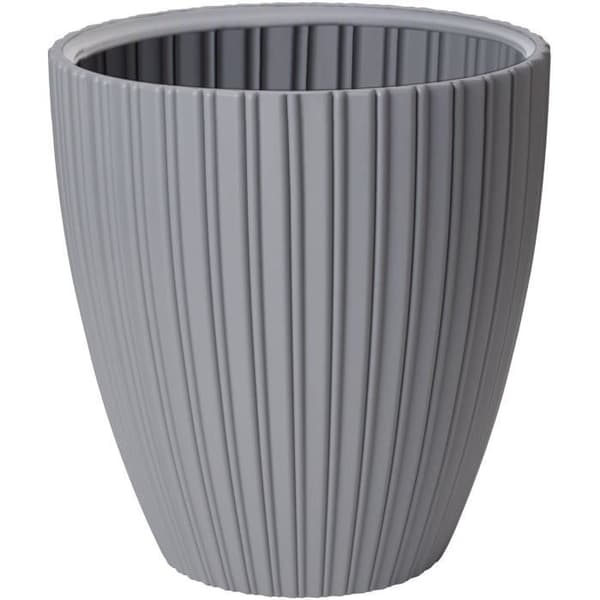 Blomkruka - Trädgårds-ID - Eleganta - 40 x 42 cm - För trädgårdar, balkonger eller inomhus - Ljusgrå