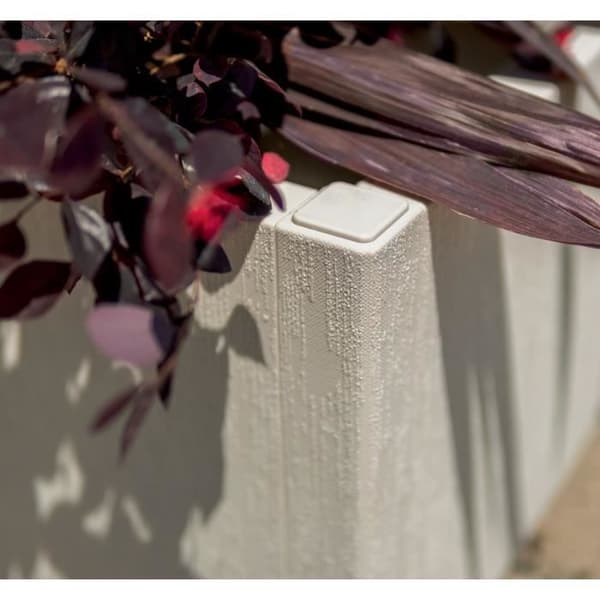 Blomlåda - ETHICA - Taupe - Fyrkantig med trellis - 38 L - STEFANPLAST