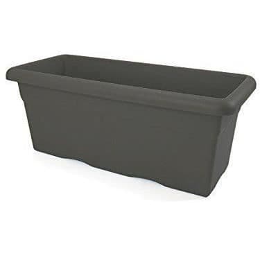 PLASTIKEN Rektangulär kruka - 100 X 44 cm - Antracit