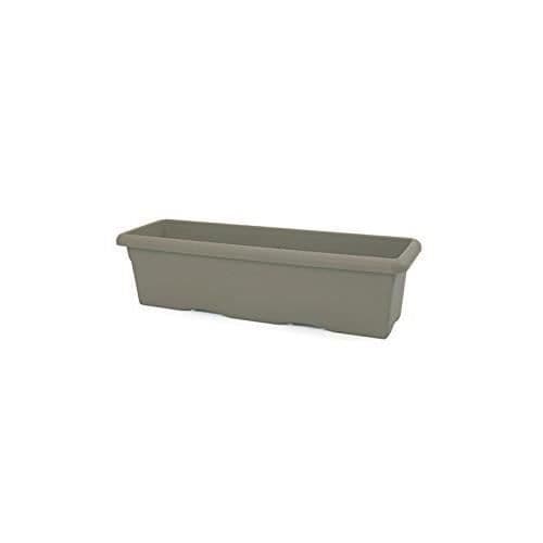 PLASTIKEN Rektangulär kruka - 60 X 33 cm - Taupe