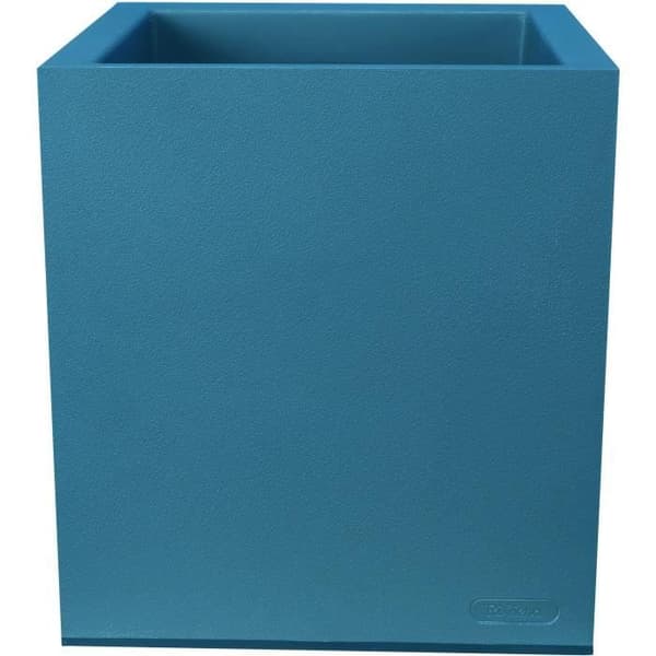 RIVIERA GRANIT fyrkantig blomsterlåda - Plast - 60x30 cm - Blå