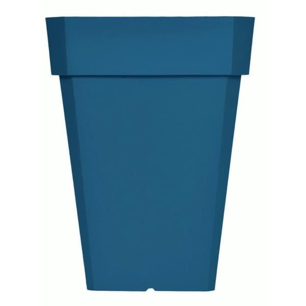 RIVIERA SOLEILLA fyrkantig blomsterlåda - Plast - Höjd 53 cm - Blå